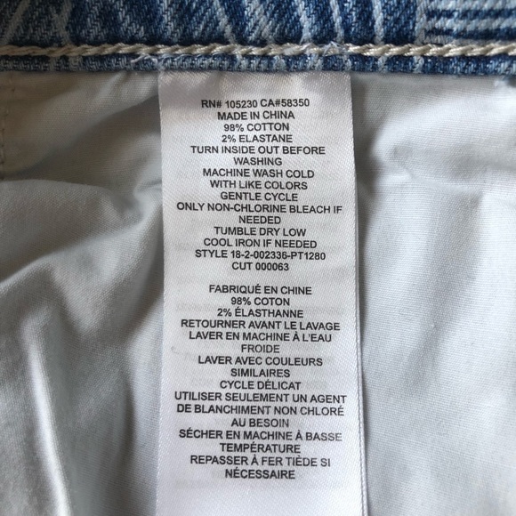 Current Elliott Stiletto Skinny Raw Hem Leaf Print 28 - Picture 10 of 11